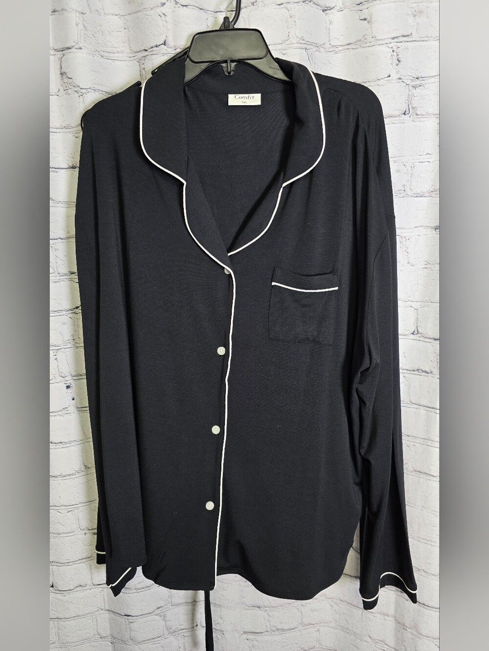 Comfrt Women's Black Luna Lounge Set Size 2XL
